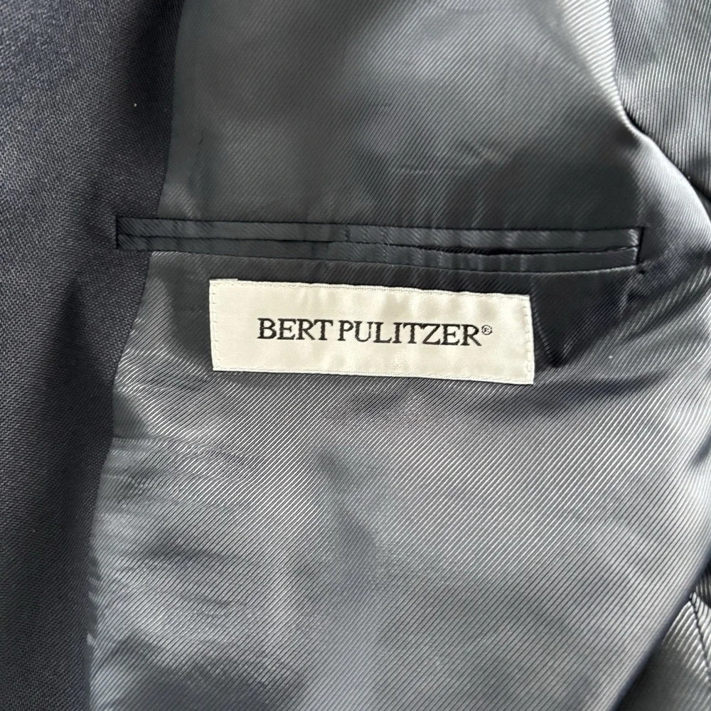Bert Pulitzer Men's Navy Blue‎ Blazer Jacket Business Casual Professional 46L